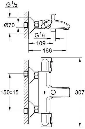 Termostatas voniai Grohe Precision Trend 34227000
