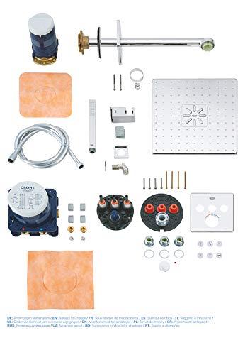 Grohe SmartControl Cube 310 potinkinis termostatinis komplektas, 3 padėčių,158x158 mm, chromas
