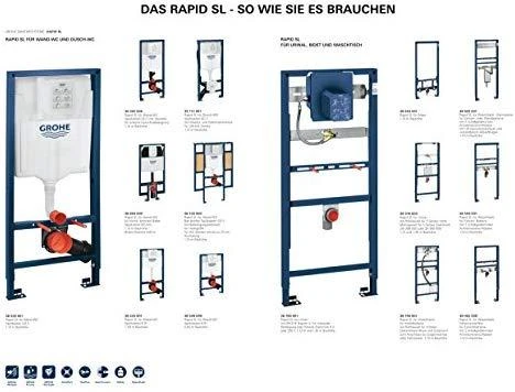 Grohe Komplektas - WC rėmas + Skate Air baltas + tvirtinimai (3 in1)