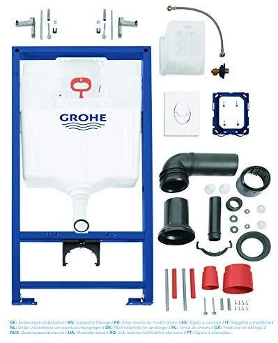 Grohe Komplektas - WC rėmas + Skate Air baltas + tvirtinimai (3 in1)