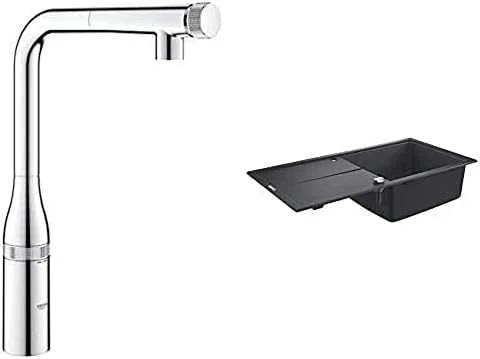 Grohe Plautuvės maišytuvas Essence SmartControl, su ištraukiamu snapu, chromas, 31615000