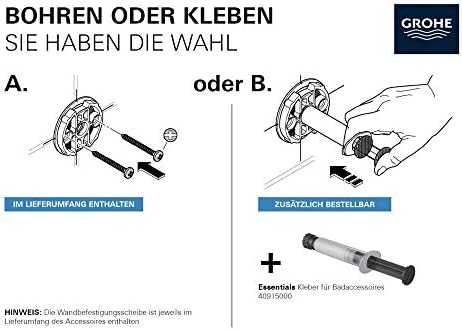 GROHE 40846001 Essentials Master bathroom accessories set 4-in-1