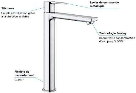 Praustuvo maišytuvas Grohe Lineare, XL dydžio, 23405001, chromo