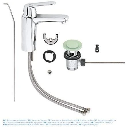 Praustuvo maišytuvas GROHE Eurosmart Cosmopolitan, Chromas, paaukštintas