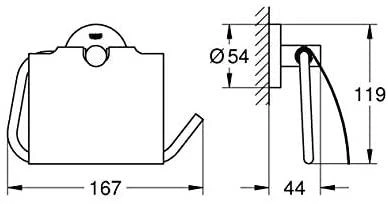 Tualetinio popieriaus laikiklis Grohe Essentials 40367001