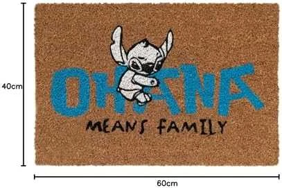 Disney Disney Stitch - Durų kilimėlis (40 x 60 cm) (raudonas)