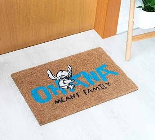 Disney Disney Stitch - Durų kilimėlis (40 x 60 cm) (raudonas)