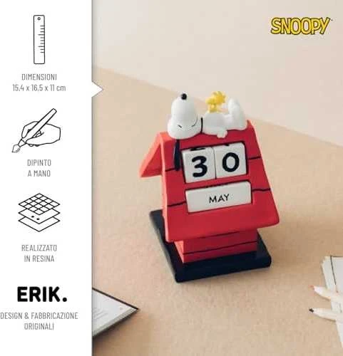 ERIK Snoopy Doghouse 3D perpetual calendar