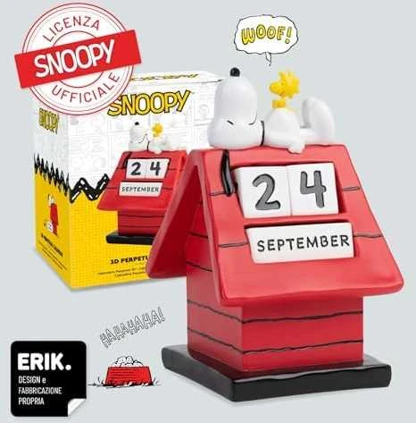 ERIK Snoopy Doghouse 3D perpetual calendar