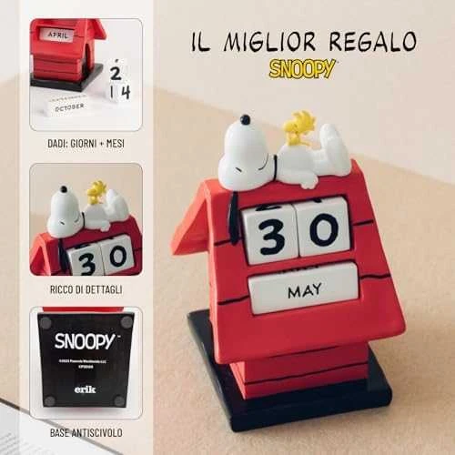 ERIK Snoopy Doghouse 3D perpetual calendar