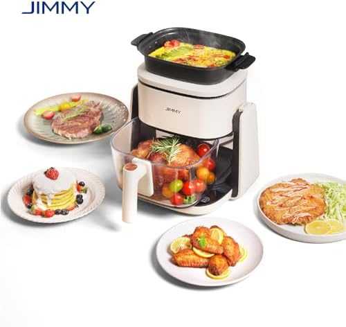 Karšto oro gruzdintuvė Jimmy AF3 + keptuvė | 1100 W | 4 L + 1 L