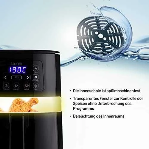 Karšto oro gruzdintuvė Lauben Hot Air Fryer 4000BC
