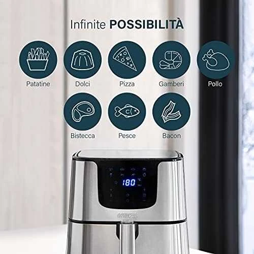 Gruzdintuvė Gold Frying Air Fryer Princess XXL 5,5L