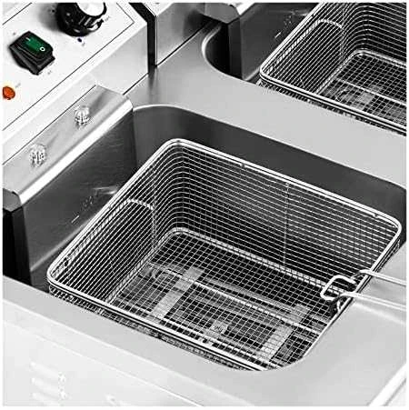 Royal Catering Dviguba atskirai pastatoma elektrinė gruzdintuvė su spintele 400 V 10000 W 26 l