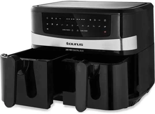 Karšto oro gruzdintuvė - Taurus Air Fry Digital Duo AF2600D 9L Juoda