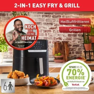 Karšto oro gruzdintuvė Tefal Easy Fry & Grill 2-in-1 Precision, 1550  W, 4,5 L