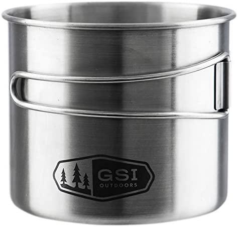 Turistinis puodelis GSI Outdoors Stainless Bottle Cup/Pot 530ml