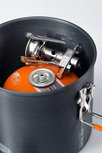 JAV GSI Outdoors Halulite Boiler 1.8 L turistinis puodas | Kietai anoduotas aliuminis