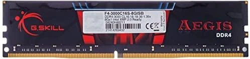 Stacionaraus kompiuterio atmintis G.Skill Aegis | 1x8 GB | DDR4 | 3000 MHz | ‎F4-3000C16S-8GISB