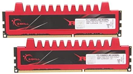 RAM G.SKILL F3-12800CL9D-8GBRL DDR3 8GB G.Skill Ripjaws rinkinys (2x4GB) 1600MHz CL9 1.5V XMP