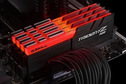 RAM G.SKILL F4-3200C16Q-32GTZR G.Skill Trident Z RGB DDR4 32GB (4x8GB) 3200MHz CL16 1.35V XMP 2.0