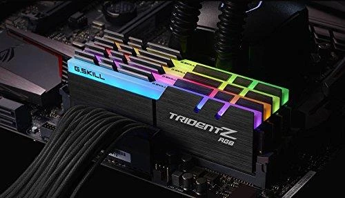 RAM G.SKILL F4-3200C16Q-32GTZR G.Skill Trident Z RGB DDR4 32GB (4x8GB) 3200MHz CL16 1.35V XMP 2.0