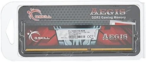 RAM G.Skill | Aegis | 4 GB | DDR3 | 1600 MHz | Kompiuteriai/serveriai | Registracijos Nr. | ECC Nr.