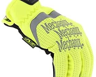 Mechanix Wear Pirštinės Mechanix FastFit® HiViz geltonos XL dydis. Rauktas rankogalis, dirbtinė oda, TrekDry®, šviesą atspindintys užrašai