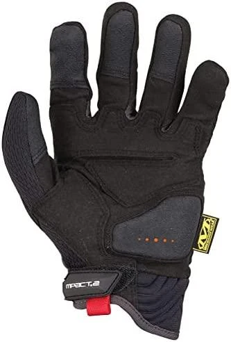 Mechanix Wear Pirštinės Mechanix M-Pact® 2 Juodos XL dydis. Velcro, TrekDry®, dirbtinė oda, delno, krumplių, pirštų apsauga, D30® apsauga nuo vibracijos