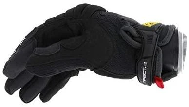 Mechanix Wear Pirštinės Mechanix M-Pact® 2 Juodos XL dydis. Velcro, TrekDry®, dirbtinė oda, delno, krumplių, pirštų apsauga, D30® apsauga nuo vibracijos