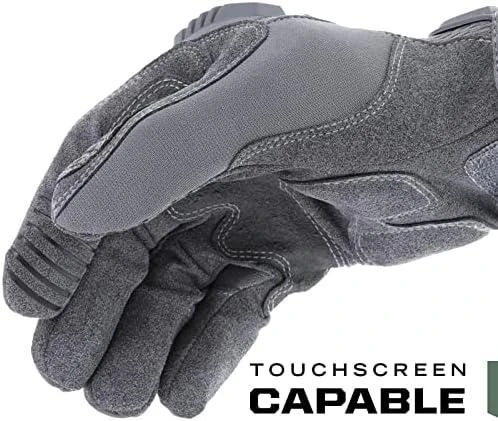 Mechanix Wear Pirštinės Mechanix M-Pact® Wolf Pilkas pilkos S dydis. Velcro, TrekDry®, dirbtinė oda, krumplių apsauga, antivibracinė deldo sritis