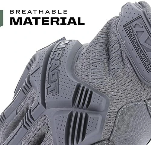 Mechanix Wear Pirštinės Mechanix M-Pact® Wolf Pilkas pilkos S dydis. Velcro, TrekDry®, dirbtinė oda, krumplių apsauga, antivibracinė deldo sritis