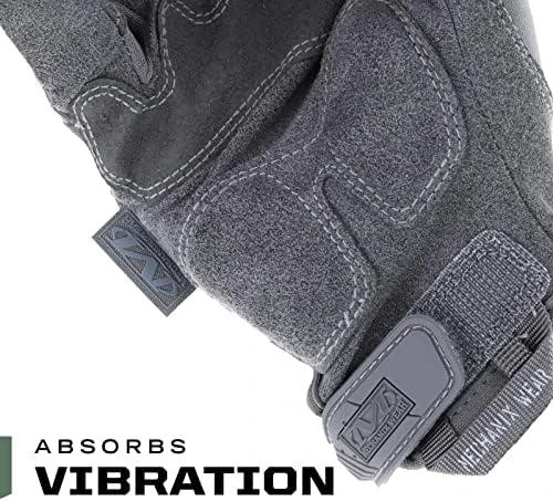 Mechanix Wear Pirštinės Mechanix M-Pact® Wolf Pilkas pilkos S dydis. Velcro, TrekDry®, dirbtinė oda, krumplių apsauga, antivibracinė deldo sritis