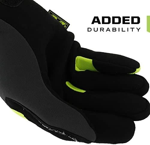 Mechanix Wear Pjūviams atsparios (5/D lygis delno srityje) apsauginės pirštinės Mechanix The Original® CR5 geltonos L dydis. Velcro, dirbtinė oda, TrekDry®, ryškios