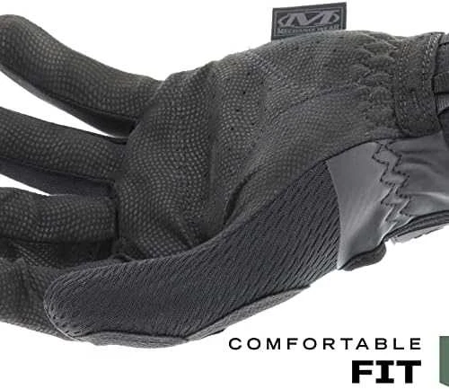 Mechanix Wear Pirštinės Mechanix Specialty 0.5 visos juodos XL 0,5mm storio delnas. Velcro, dirbtinė oda, TrekDry®, Lycra