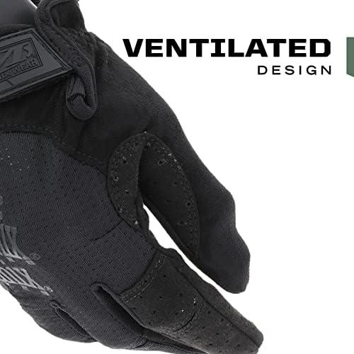 Mechanix Wear Pirštinės Mechanix SPECIALTY VENT, su skylutėmis ventiliacijai, juodos M dydis. Velcro, dirbtinė 0.6mm oda.touchscreen technologija
