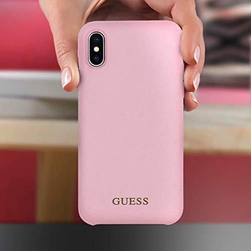 Dėklas Guess GUHCI65LSGLLP iPhone Xs Maxlight pink/šviesiai rausva hard case Silicone