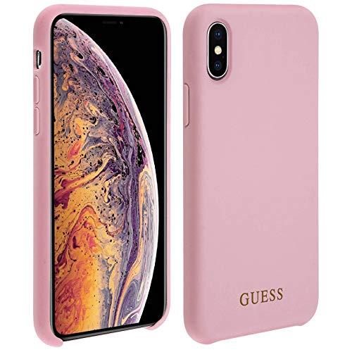 Dėklas Guess GUHCI65LSGLLP iPhone Xs Maxlight pink/šviesiai rausva hard case Silicone