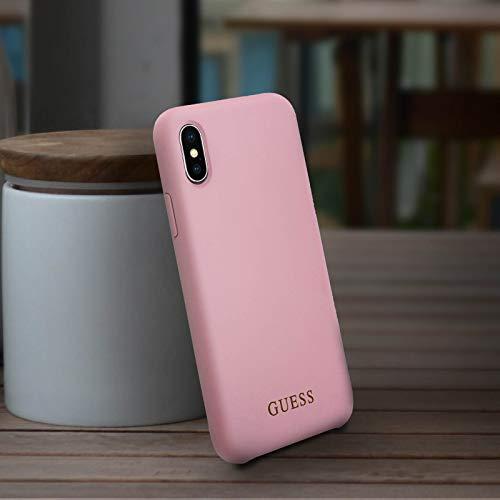 Dėklas Guess GUHCI65LSGLLP iPhone Xs Maxlight pink/šviesiai rausva hard case Silicone