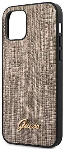 Dėklas Guess iPhone 12/12 Pro Lizard Cover Gold