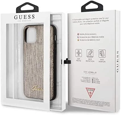 Guess dėklas skirtas Apple iPhone 12 Mini, Auksinė/Ruda
