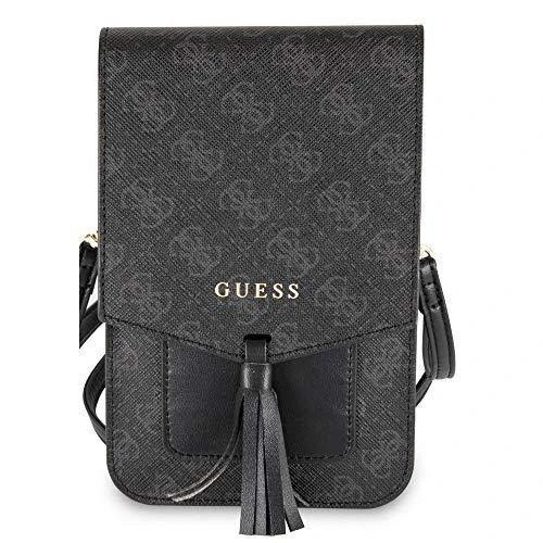 Dėklas Guess 4G Wallet Universal Case juodos spalvos