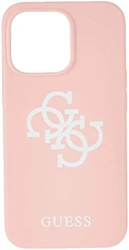 Dėklas GUESS GUHCP13LLS4GWPI IPHONE 13 PRO / 13 6.1 "Rožinis / Rožinis HARD CASE SILICONE 4G LOGO