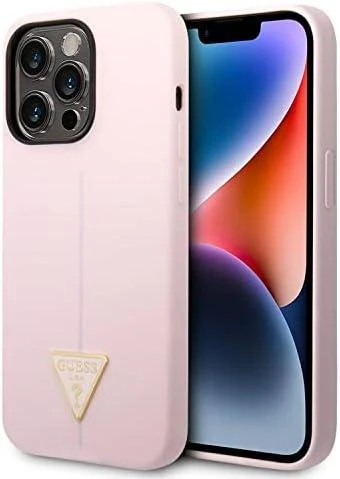 Dėklas Guess Silicone Triangle Case for iPhone 13 Pro / 13 6.1" - Violetinė