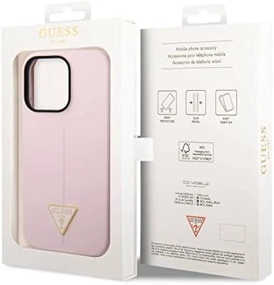 Dėklas Guess Silicone Triangle Case for iPhone 13 Pro / 13 6.1" - Violetinė