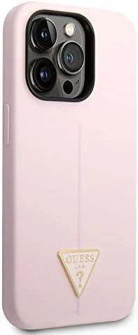 Dėklas Guess Silicone Triangle Case for iPhone 13 Pro / 13 6.1" - Violetinė