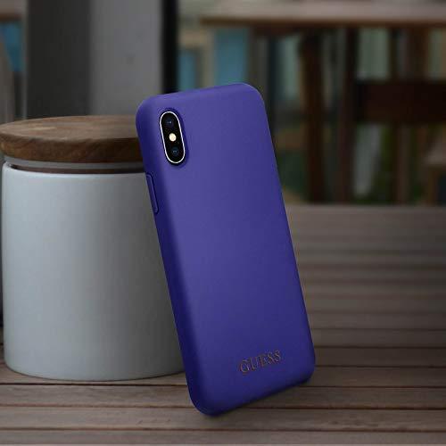 Dėklas Guess GUHCPXLSGLUV iPhone X/Xs violetinė/violetinė hard case Silicone