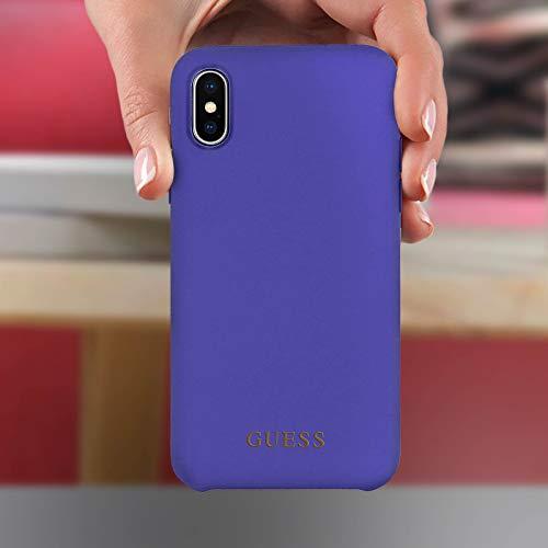 Dėklas Guess GUHCPXLSGLUV iPhone X/Xs violetinė/violetinė hard case Silicone
