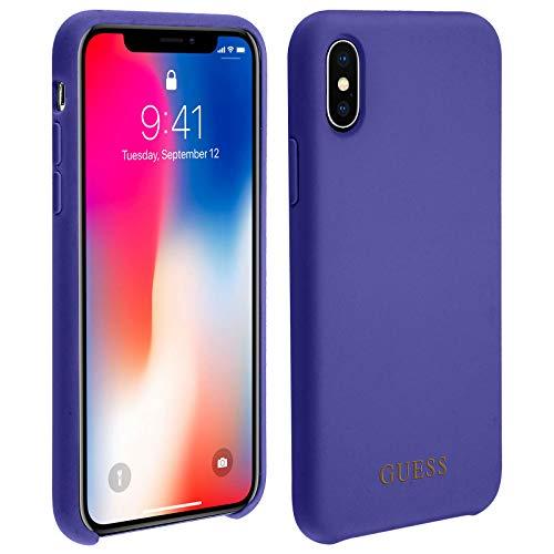 Dėklas Guess GUHCPXLSGLUV iPhone X/Xs violetinė/violetinė hard case Silicone