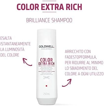 Šampūnas dažytiems Goldwell Color Extra Rich Brilliance Šampūnas 250ml